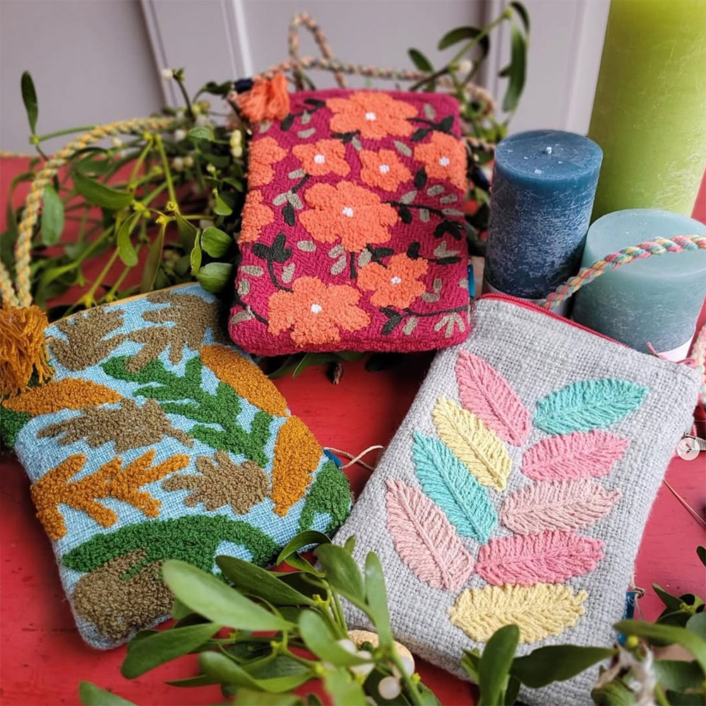 Täschchen und Kerzen